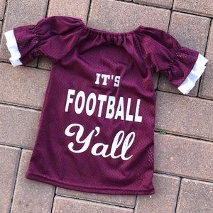 Girls ‘It’s Football Y’all’ 🏈 Jersey 2T NEW ❤️
